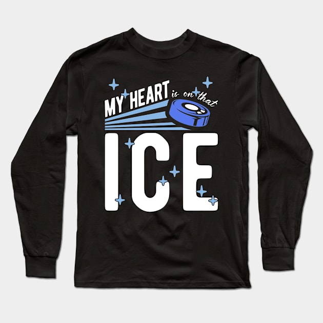 Ice Hockey Mom Hockey Dad Long Sleeve T-Shirt by TheBestHumorApparel